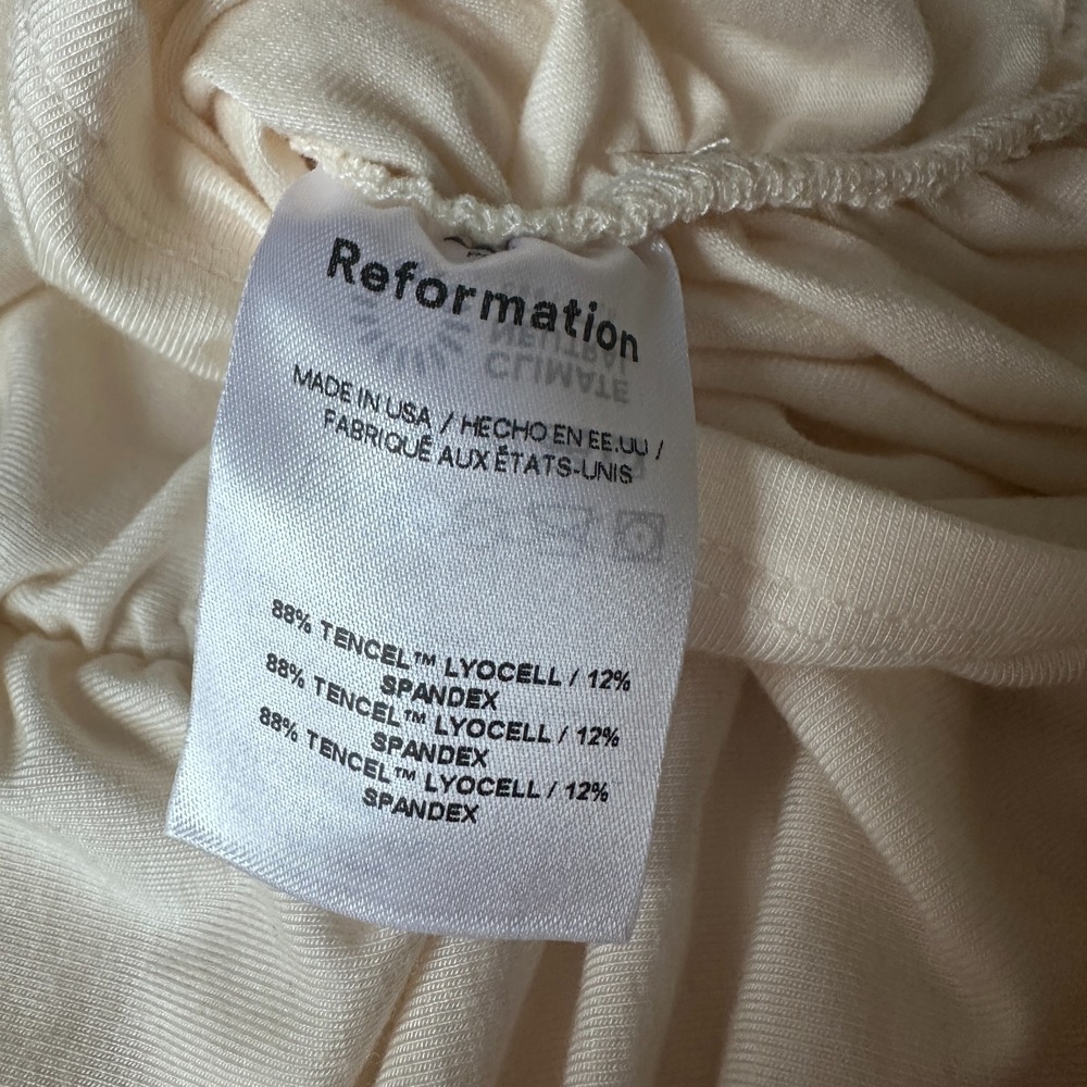 NWT Reformation Leonora Knit Top Cream – Size L - Picture 6 of 9